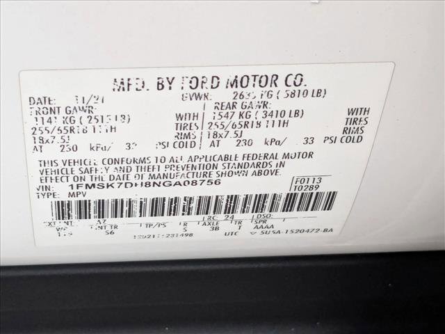 Used 2022 Ford Explorer XLT w/ Equipment Group 202A RWD image 19