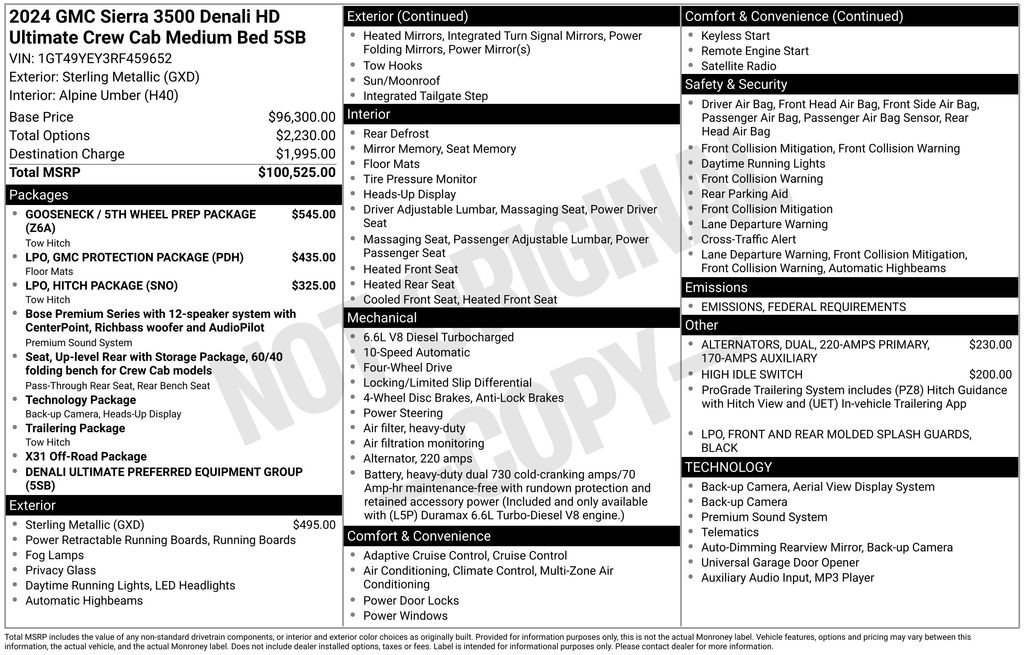 Used 2024 GMC Sierra 3500 Denali Ultimate image 13