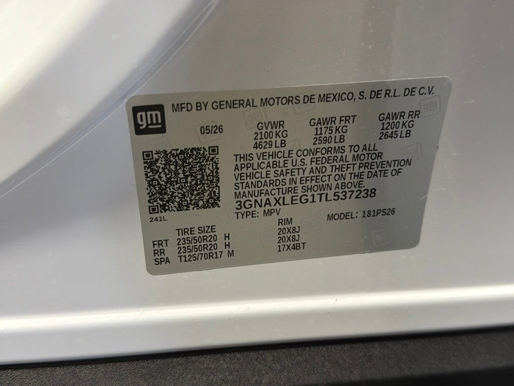 New 2026 Chevrolet Equinox RS w/ Convenience Package III FWD image 16