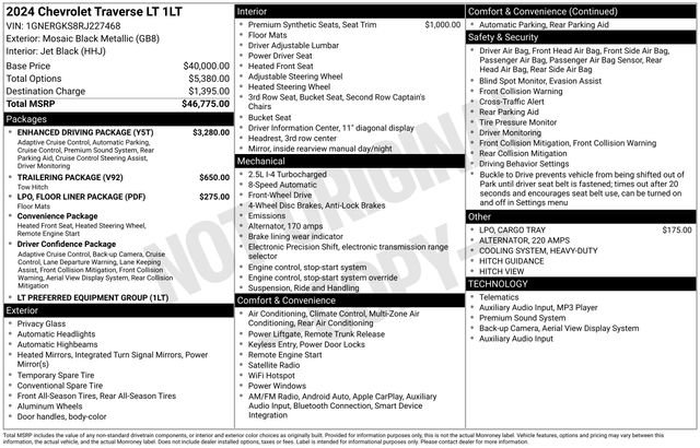 Certified 2024 Chevrolet Traverse LT w/ Enhanced Driving Package FWD image 4