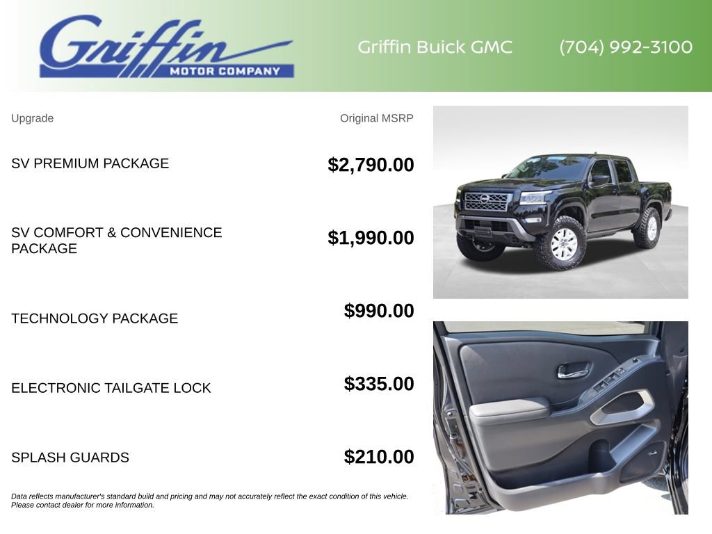 Used 2022 Nissan Frontier SV w/ SV Premium Package AWD/4WD image 6