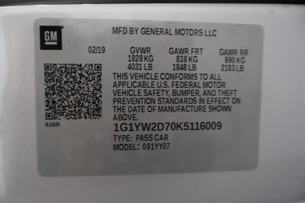 Used 2019 Chevrolet Corvette Grand Sport w/ Carbon Flash Badge Package RWD image 27