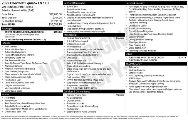 Certified 2022 Chevrolet Equinox LS w/ Driver Confidence II Package AWD/4WD image 6