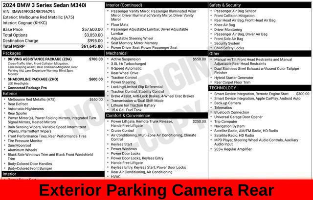 Used 2024 BMW M340i w/ Driving Assistance Package RWD image 68