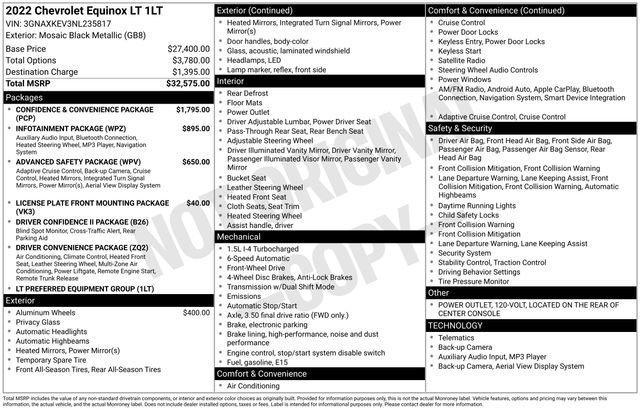 Used 2022 Chevrolet Equinox LT FWD image 34