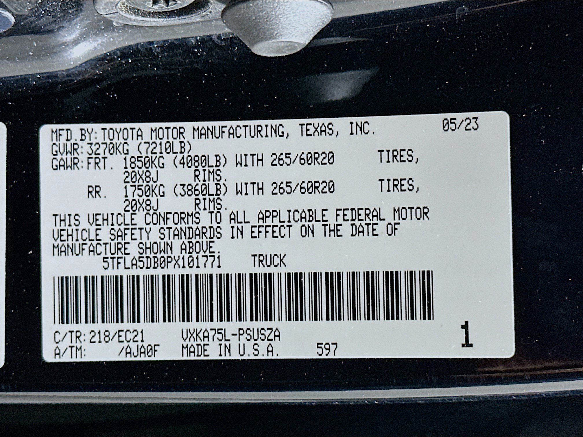 Used 2023 Toyota Tundra SR5 w/ TRD Sport Premium Package AWD/4WD image 12
