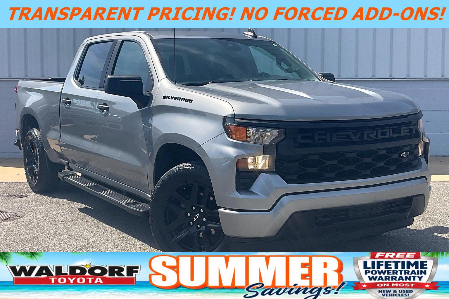 Used 2023 Chevrolet Silverado 1500 Custom w/ LPO, Dark Essentials Package AWD/4WD image 1