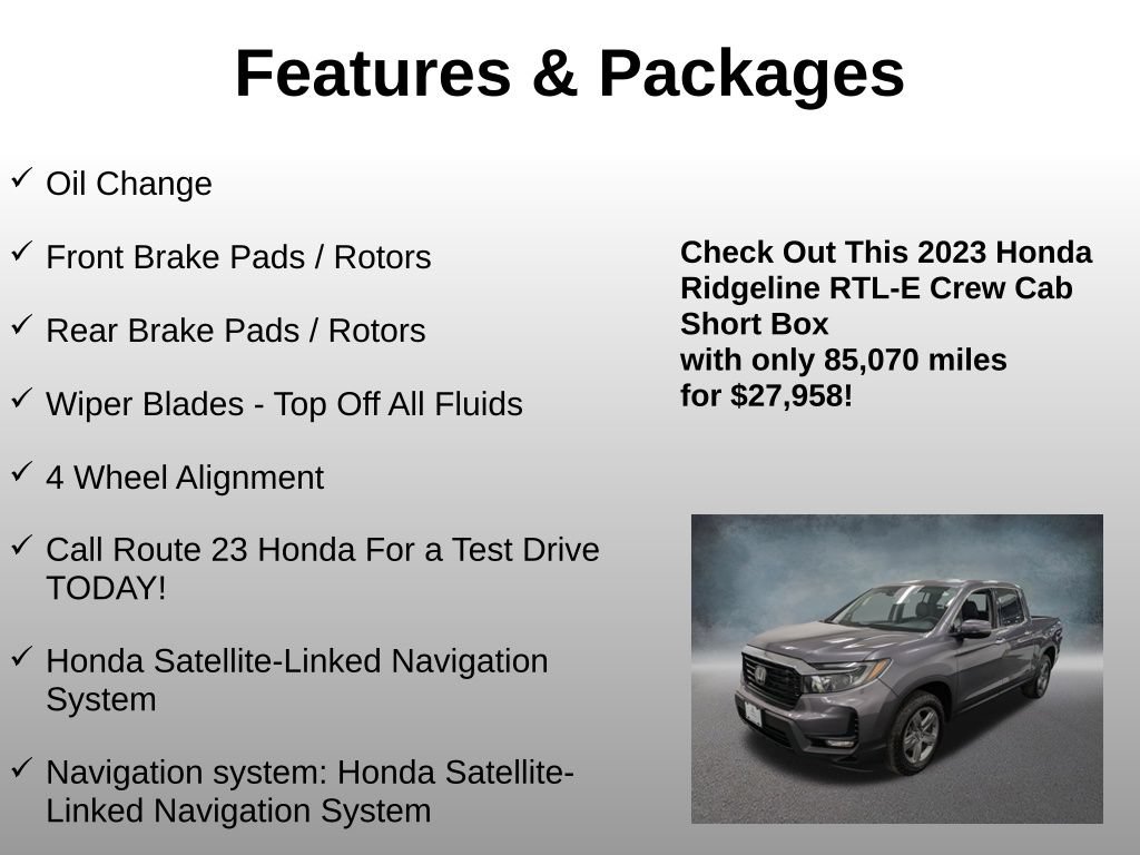 Used 2023 Honda Ridgeline RTL-E image 4