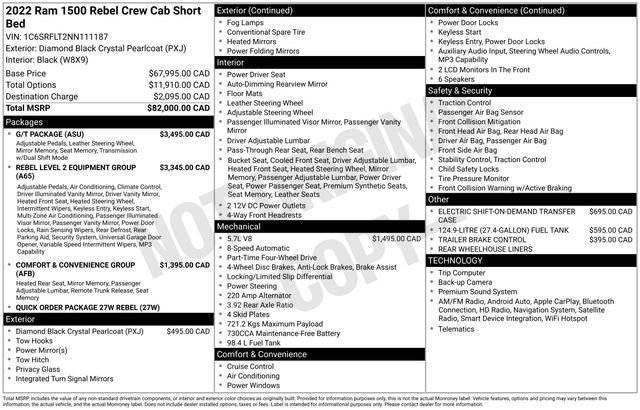 Used 2022 RAM 1500 Rebel w/ G/T Package AWD/4WD image 38