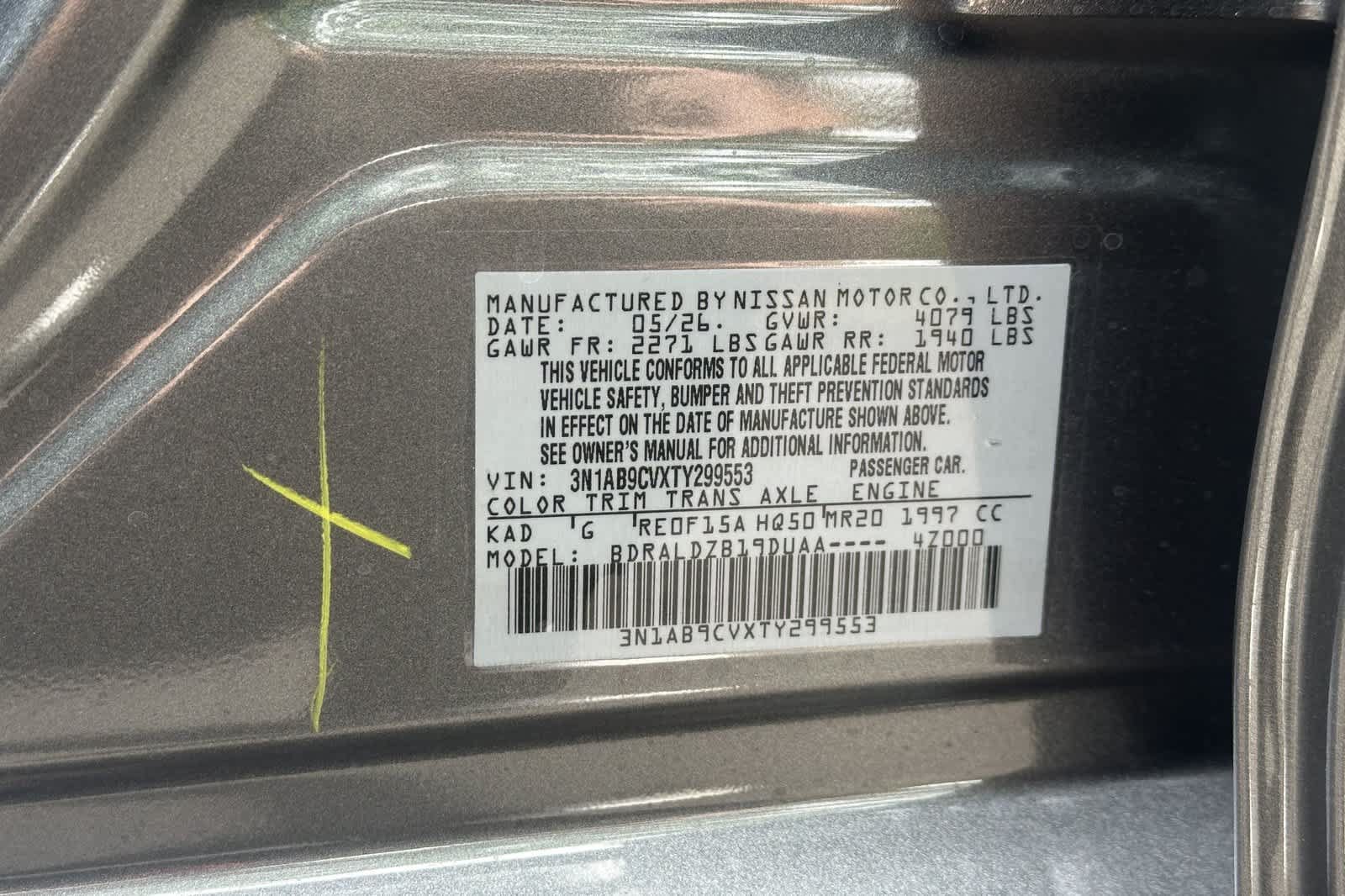 New 2026 Nissan Sentra SV w/ Floor Mat Package FWD image 26