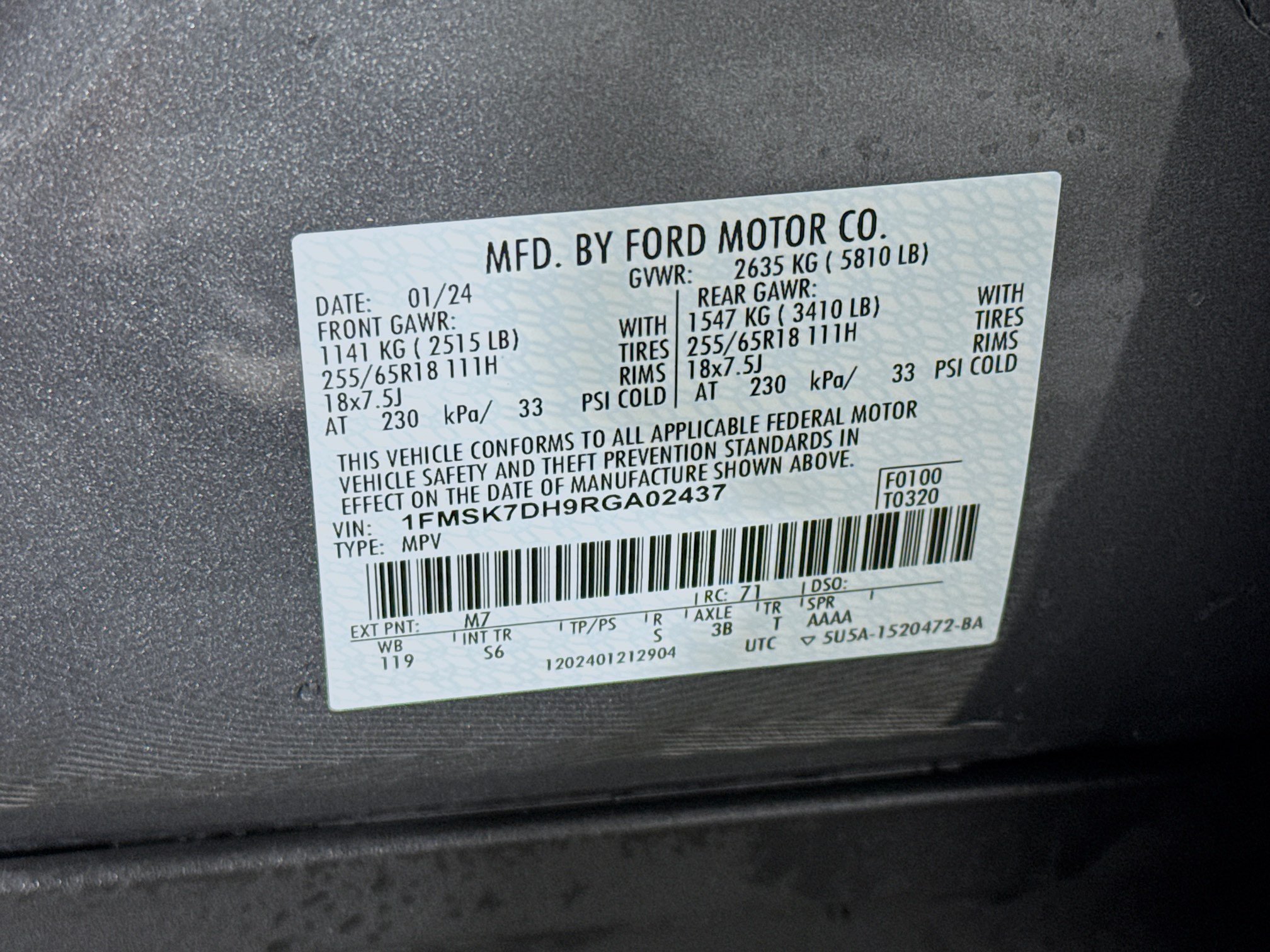 Used 2024 Ford Explorer XLT w/ Equipment Group 202A RWD image 38