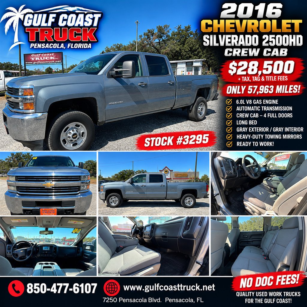 Used 2016 Chevrolet Silverado 2500 W/T RWD image 1