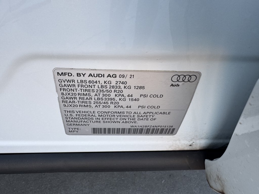 Used 2022 Audi Q4 e-tron Premium Plus w/ Premium Plus AWD/4WD image 48