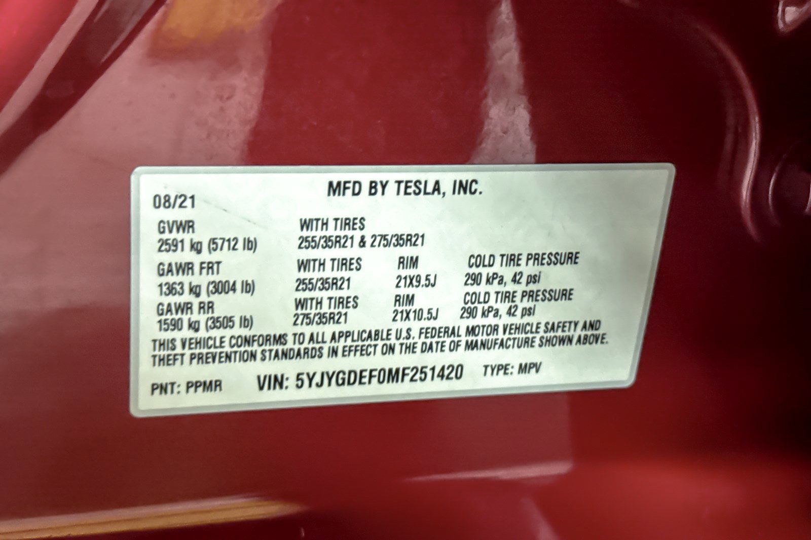 Used 2021 Tesla Model Y Performance image 19