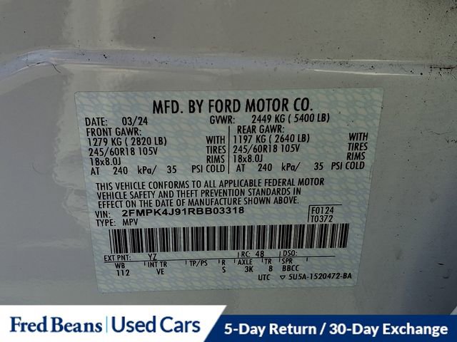 Certified 2024 Ford Edge SEL w/ Convenience Package AWD/4WD image 26