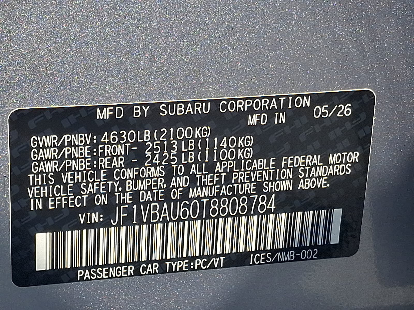 New 2026 Subaru WRX GT AWD/4WD image 18