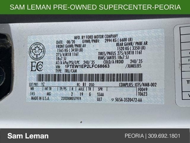 Used 2020 Ford F150 XLT w/ XTR Package image 28