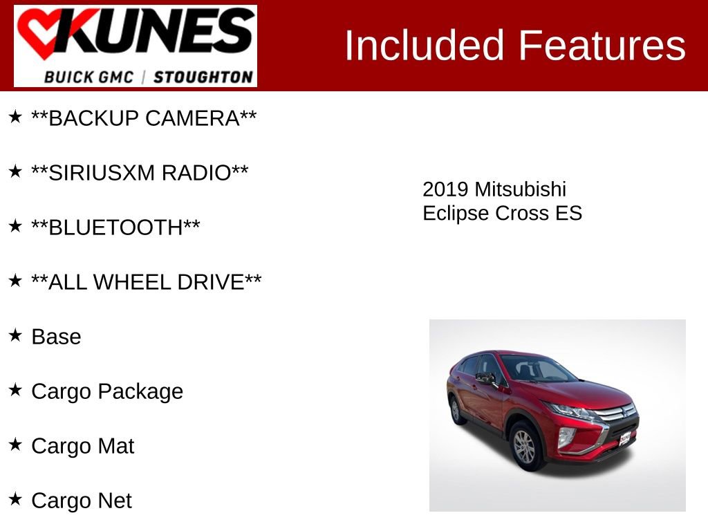 Used 2019 Mitsubishi Eclipse Cross ES AWD/4WD image 2