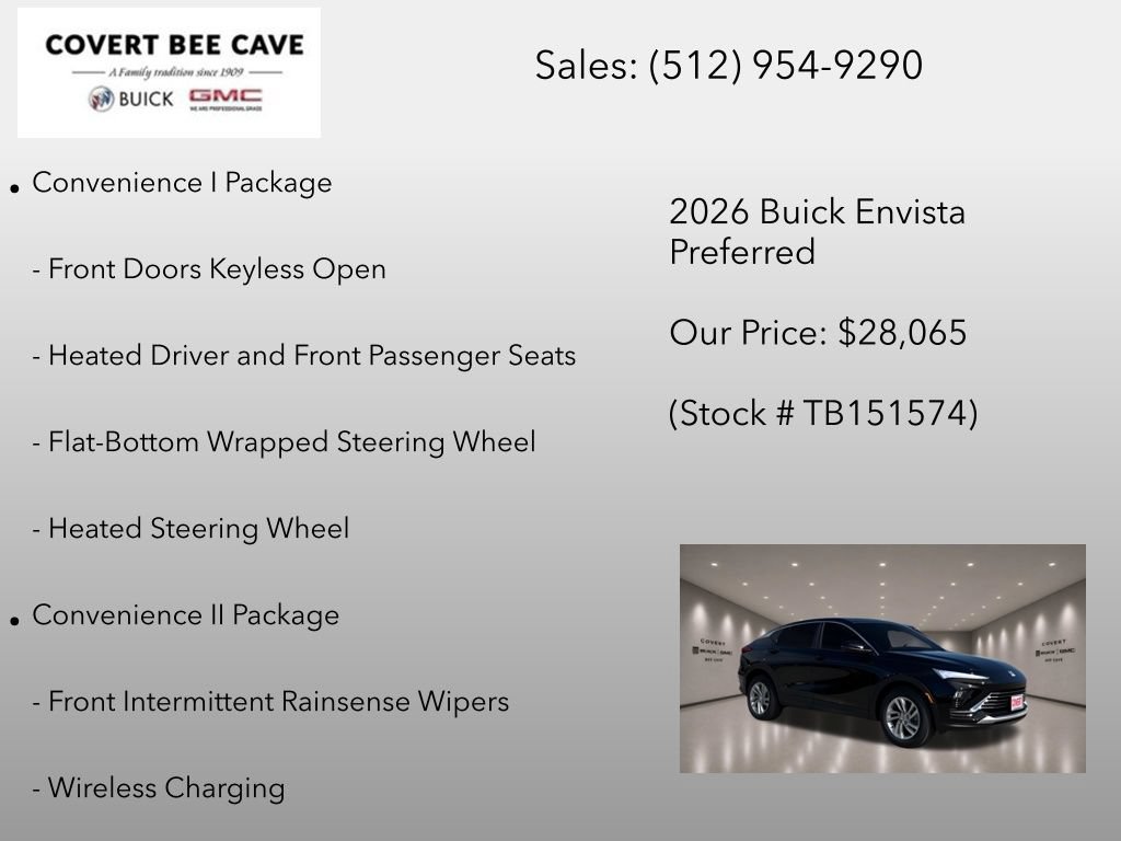 New 2026 Buick Envista Sport Touring w/ Convenience I Package FWD image 12