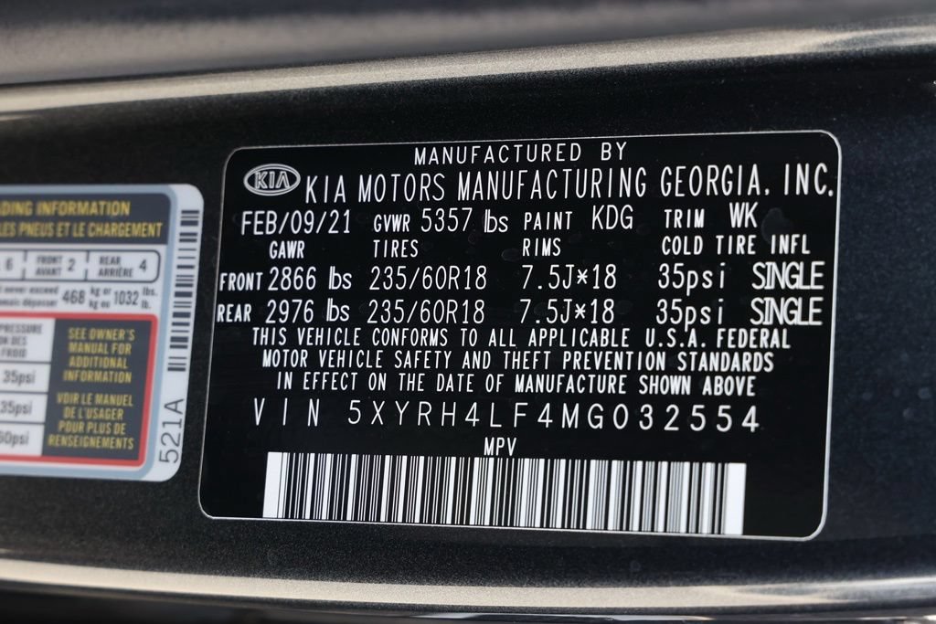 Used 2021 Kia Sorento EX FWD image 34