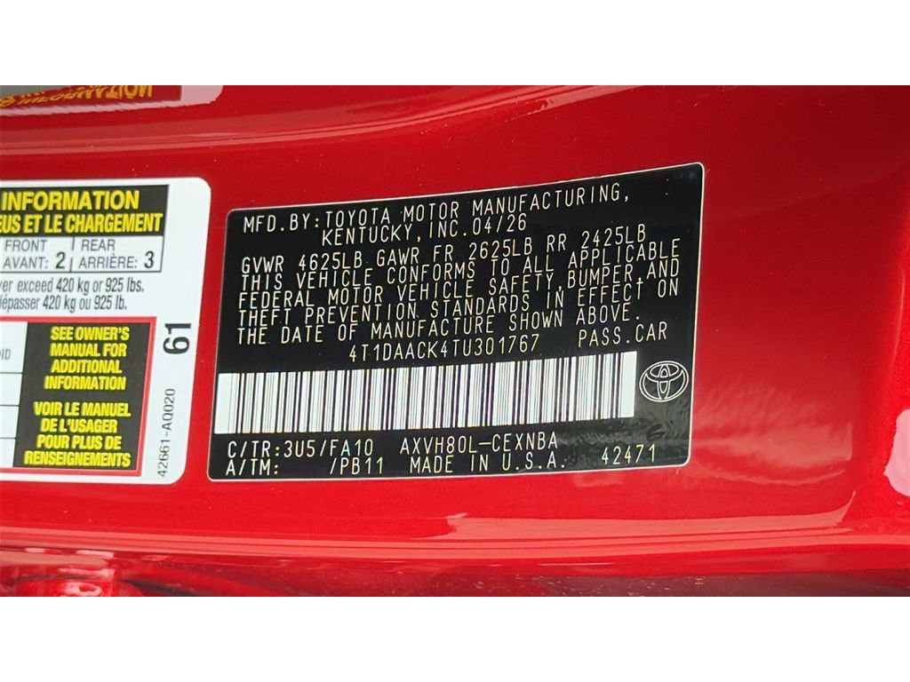 New 2026 Toyota Camry LE FWD image 31