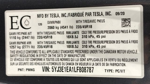 Used 2020 Tesla Model 3 Standard Range Plus RWD image 38