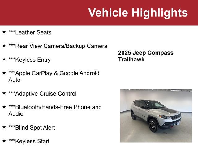 Used 2025 Jeep Compass Trailhawk AWD/4WD image 2