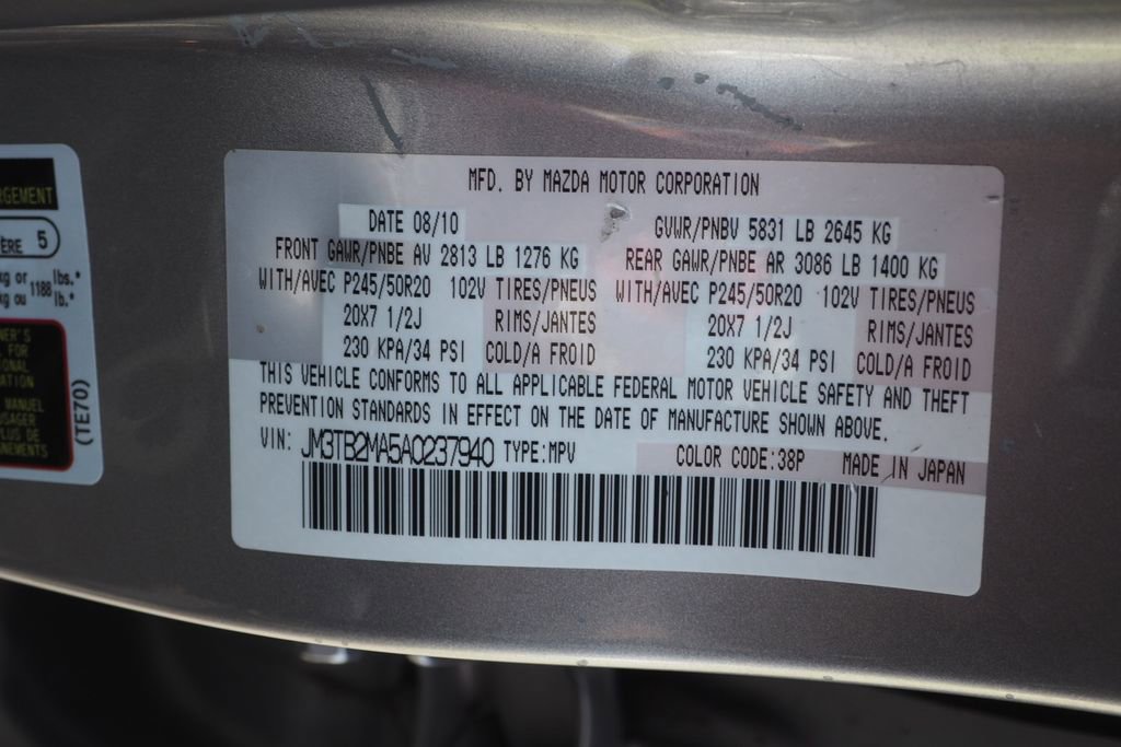 Used 2010 MAZDA CX-9 Grand Touring w/ Moonroof & Bose Audio Pkg image 32