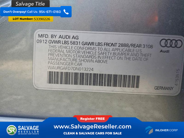 Used 2013 Audi A8 L 3.0T AWD/4WD image 16
