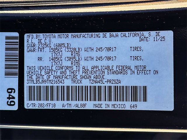 New 2026 Toyota Tacoma SR5 image 23