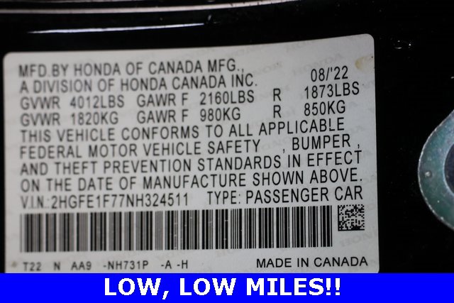 Used 2022 Honda Civic EX image 30