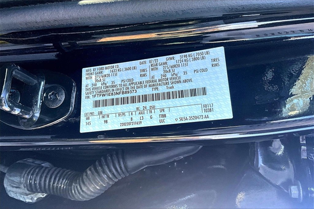 Used 2022 Ford F150 Platinum w/ Equipment Group 701A High image 36