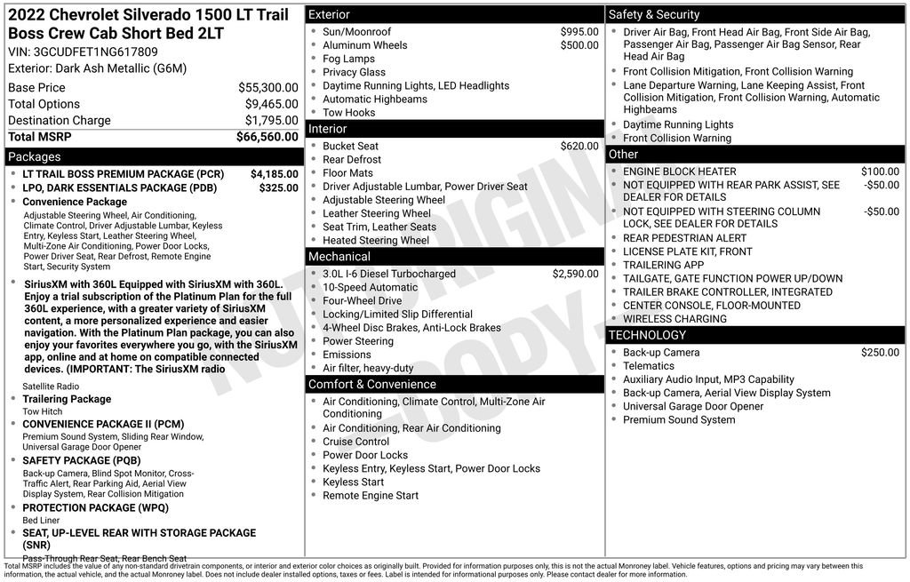 Used 2022 Chevrolet Silverado 1500 LT Trail Boss w/ LT Trail Boss Premium Package AWD/4WD image 5