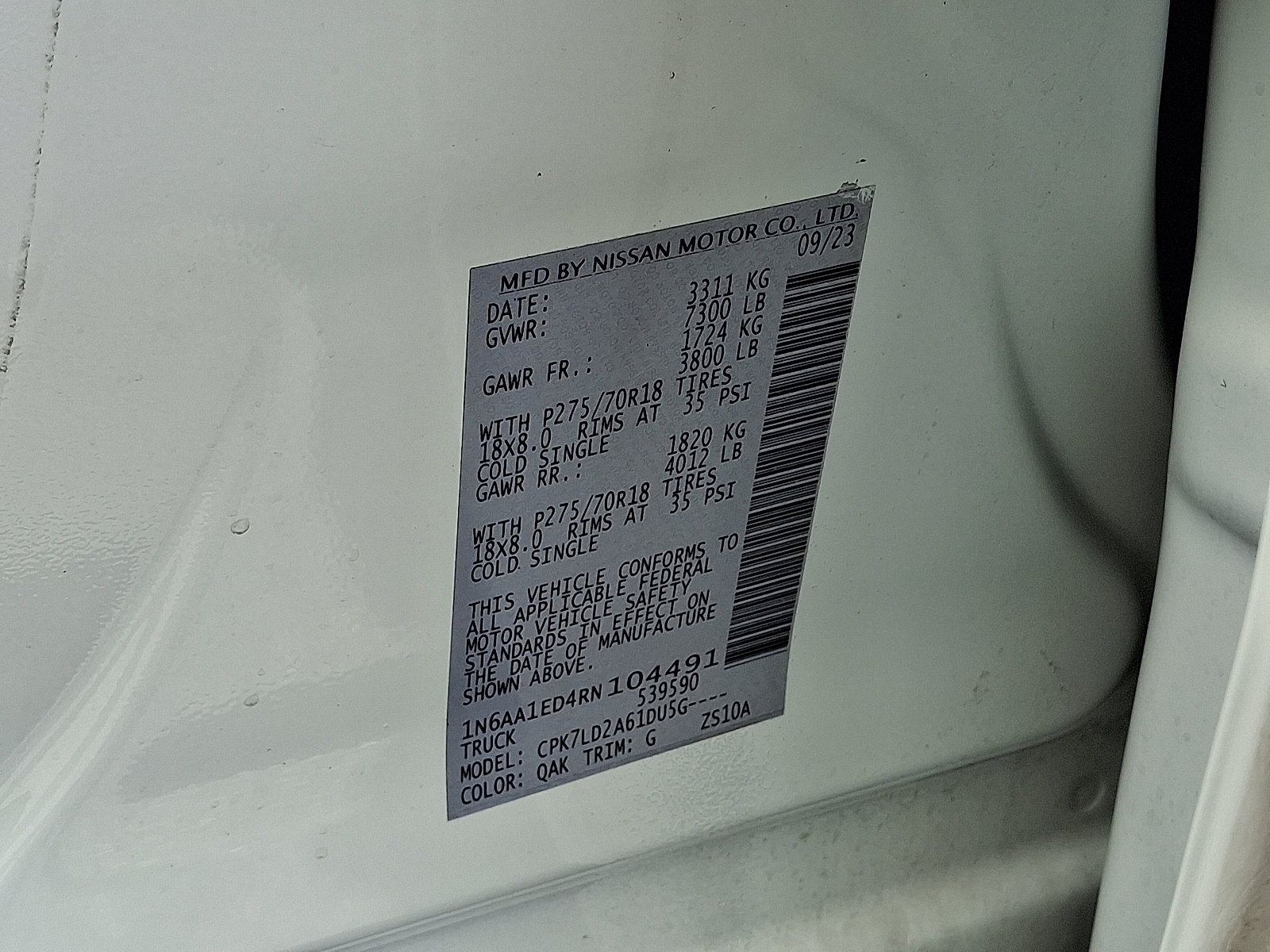 Certified 2024 Nissan Titan PRO-4X w/ Pro-4x Convenience Package AWD/4WD image 29