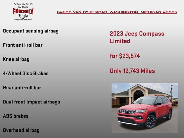 Used 2023 Jeep Compass Limited AWD/4WD image 15