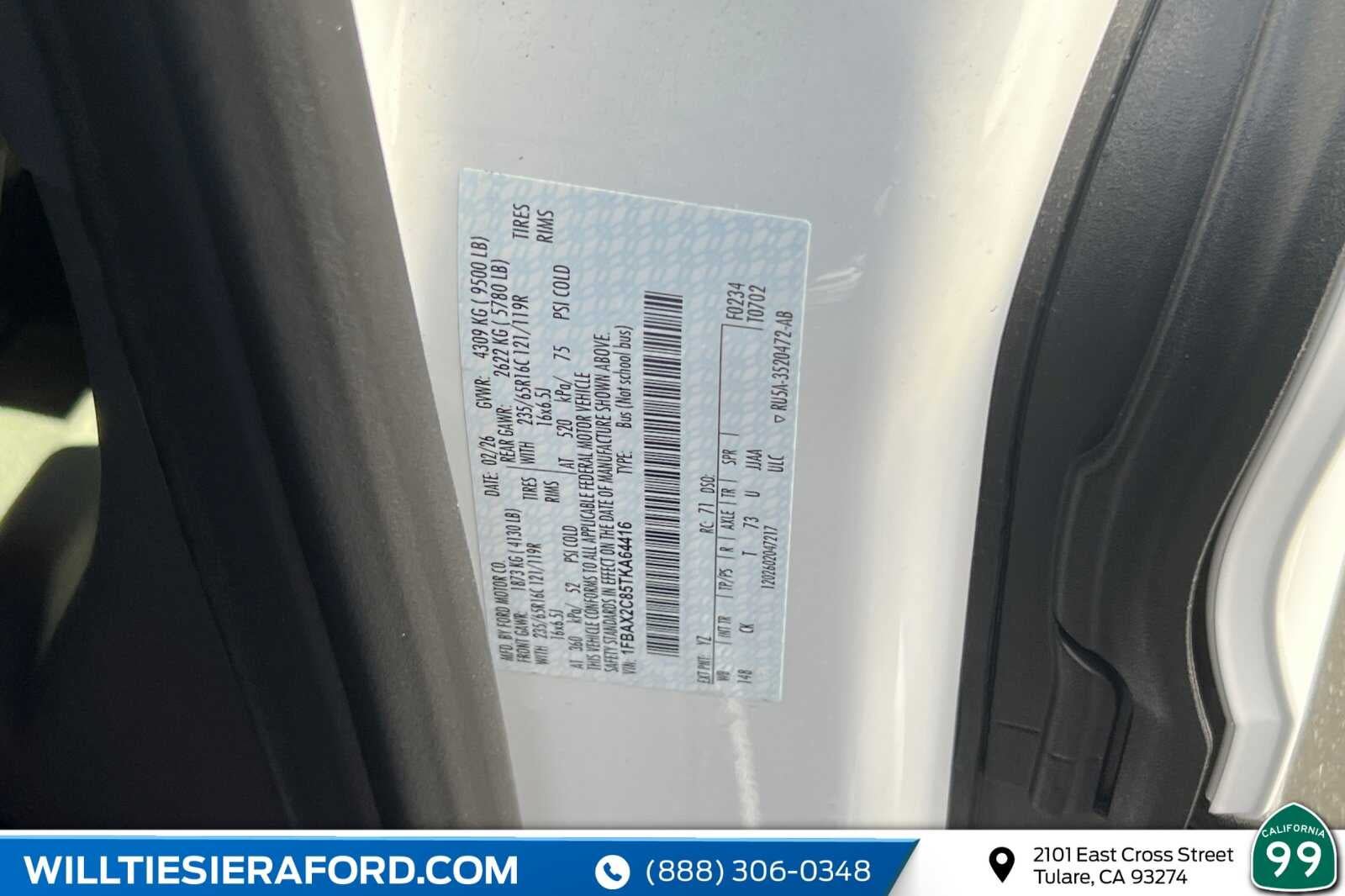 New 2026 Ford Transit 350 XLT RWD image 21