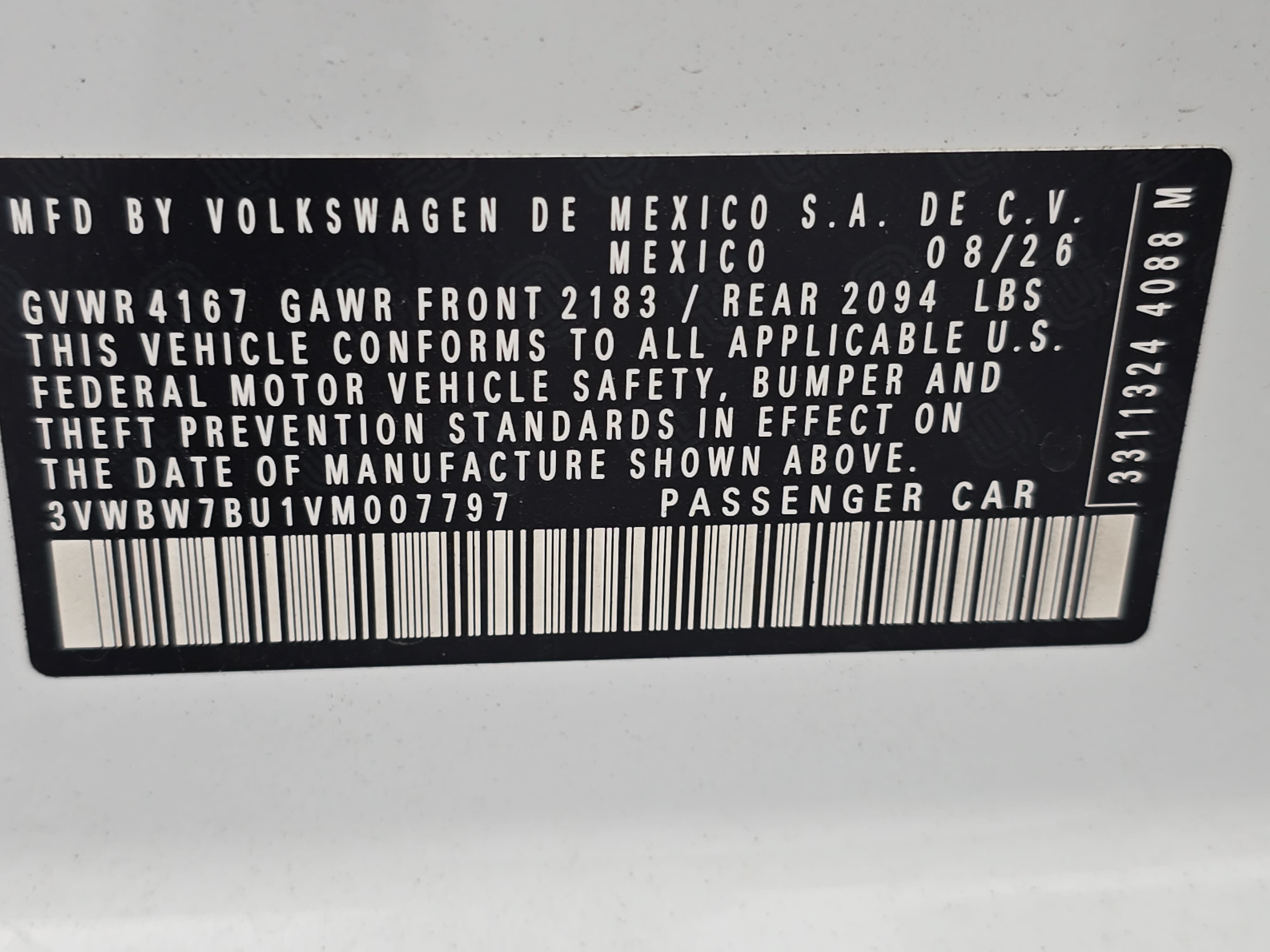 New 2027 Volkswagen Jetta Sport FWD image 34