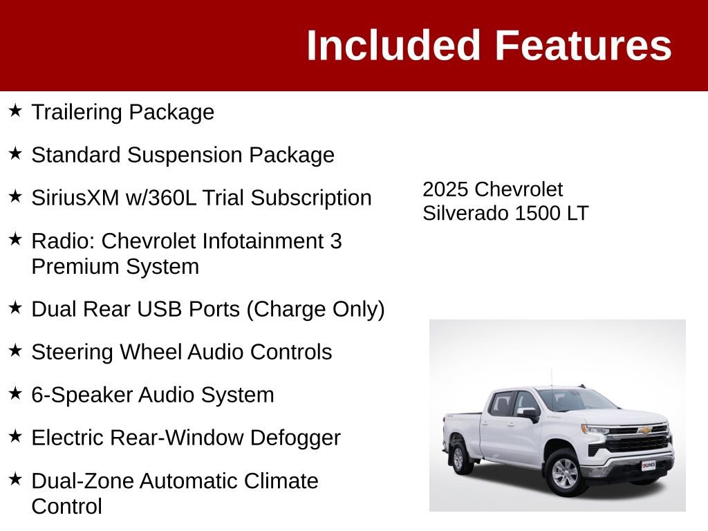 Used 2025 Chevrolet Silverado 1500 LT w/ Work Truck Package AWD/4WD image 4