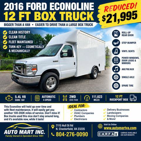 Used 2016 Ford E-350 and Econoline 350 Super Duty w/ Power Windows & Locks Group RWD image 40