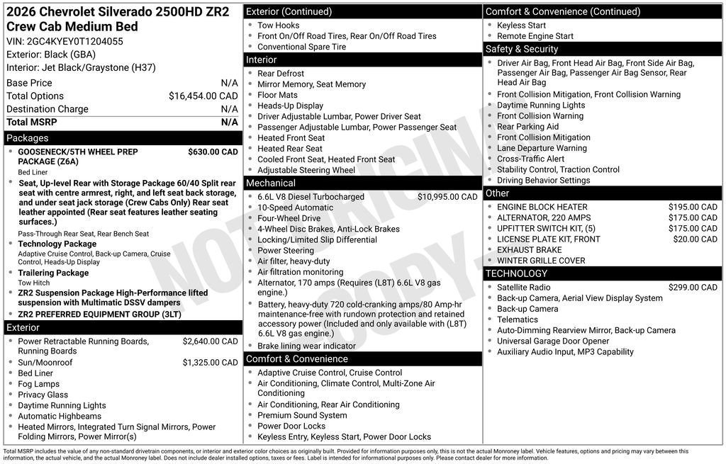 New 2026 Chevrolet Silverado 2500 ZR2 AWD/4WD image 6