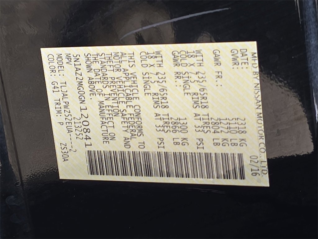 Used 2016 Nissan Murano S image 32