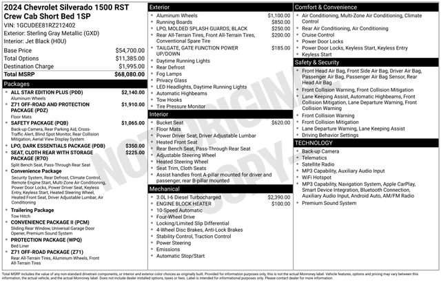 Used 2024 Chevrolet Silverado 1500 RST w/ All Star Edition Plus AWD/4WD image 7
