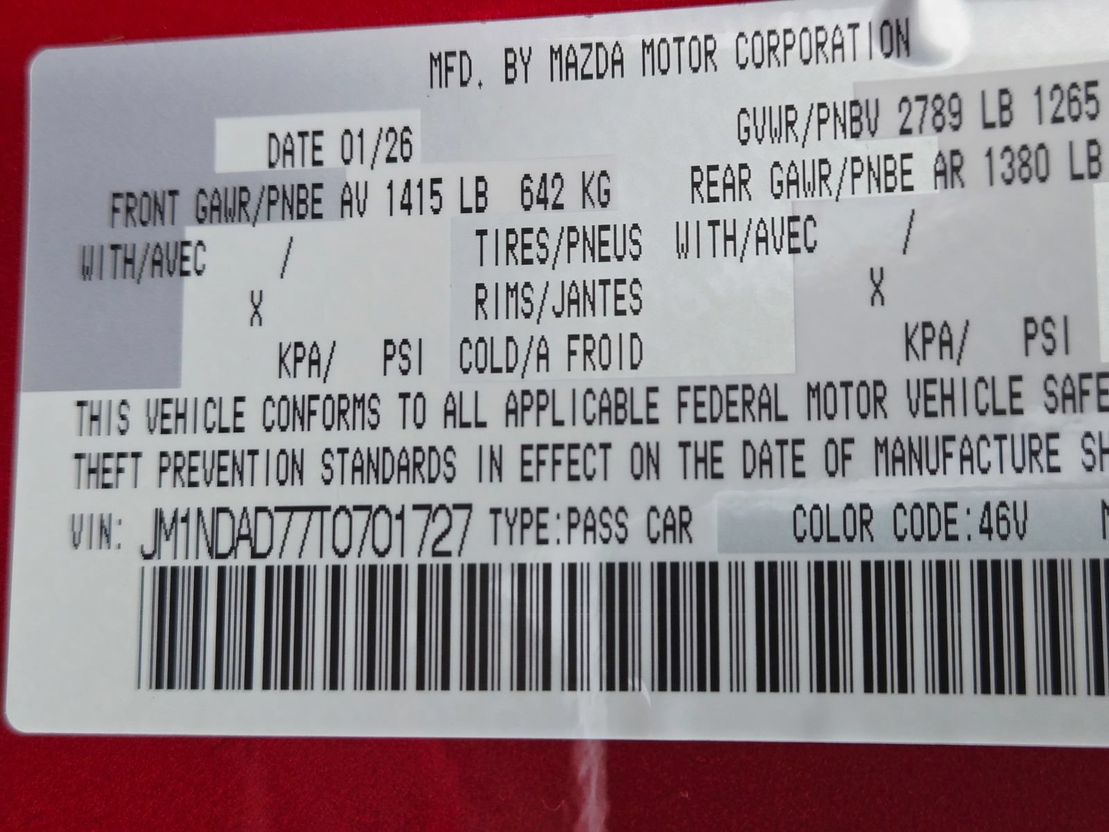 New 2026 MAZDA MX-5 Miata Grand Touring RWD image 20