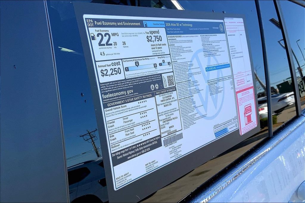 Used 2026 Volkswagen Atlas SE AWD/4WD image 14