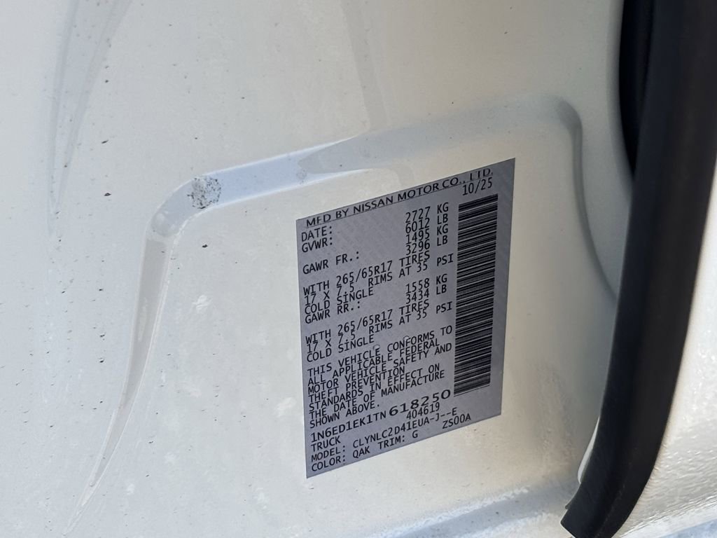 New 2026 Nissan Frontier SV w/ SV Convenience Package image 21