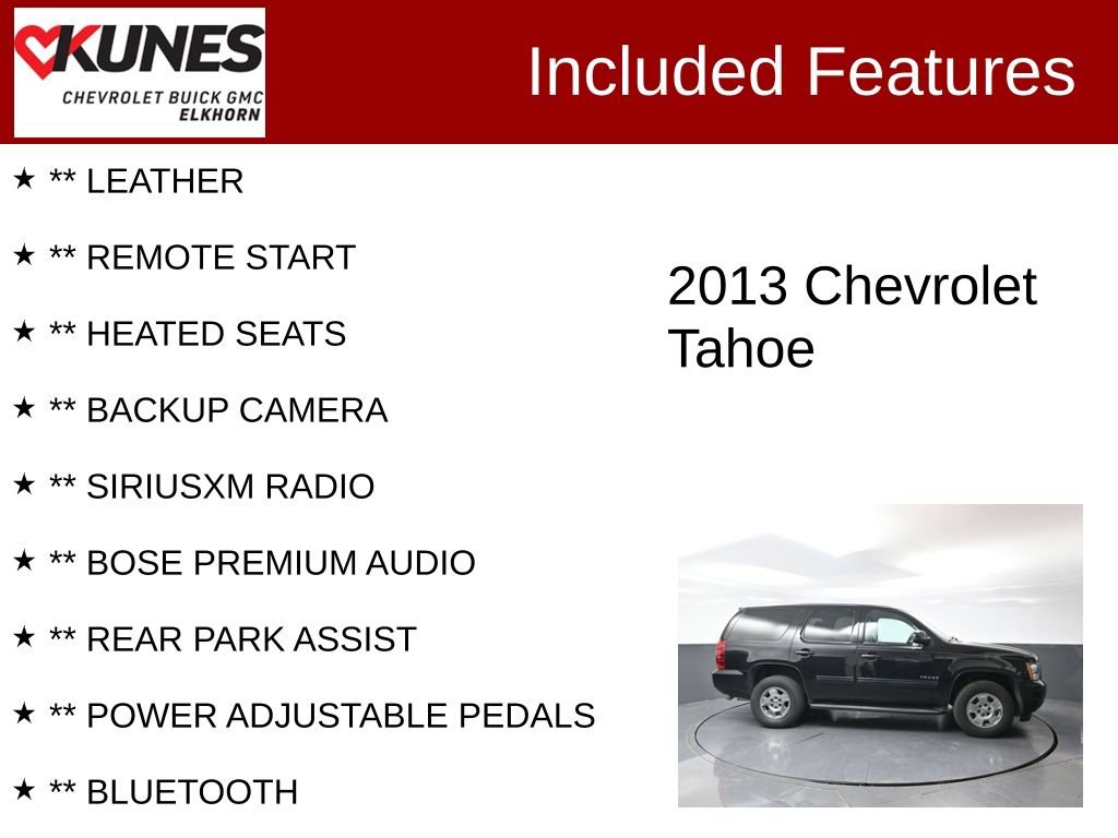 Used 2013 Chevrolet Tahoe LT AWD/4WD image 2