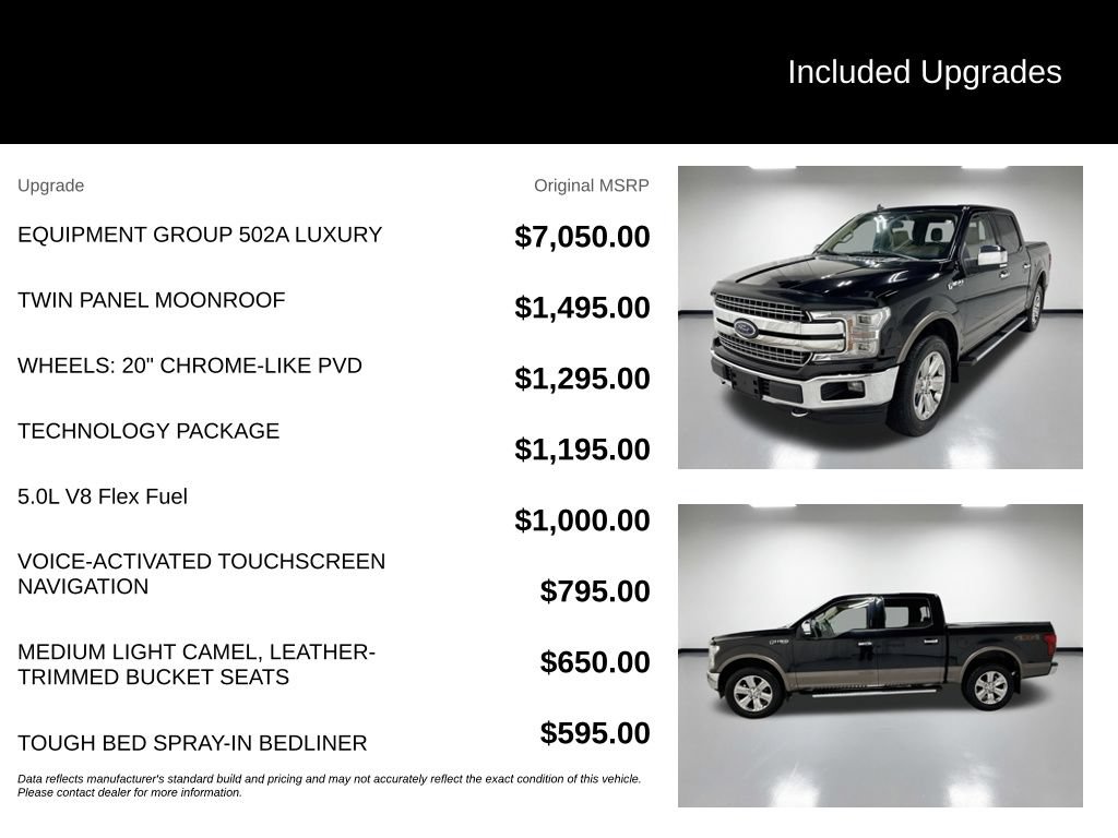 Used 2019 Ford F150 Lariat w/ Equipment Group 502A Luxury AWD/4WD image 7