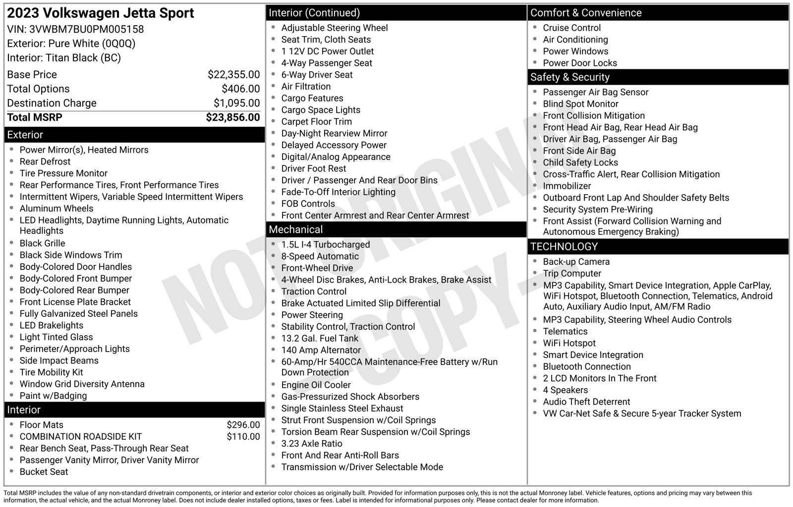 Certified 2023 Volkswagen Jetta Sport FWD image 35