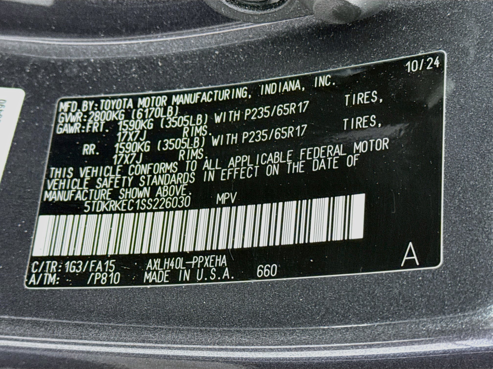Certified 2025 Toyota Sienna LE FWD image 32