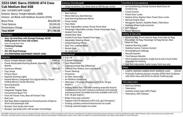 Certified 2023 GMC Sierra 2500 AT4 image 6